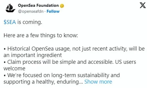 OpenSea запускает токен SEA на фоне обновления платформы