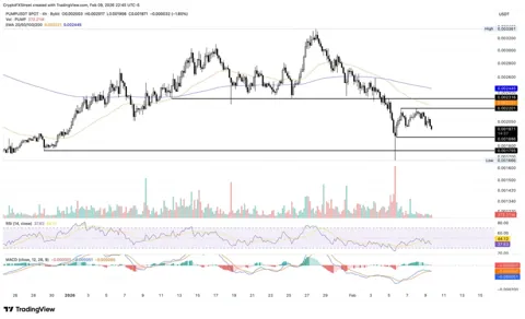 PUMP снижается перед разблокировкой 10 млрд токенов