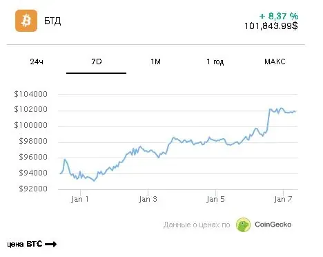 Биткоин преодолел $102K: влияние тарифов Трампа и слабого доллара