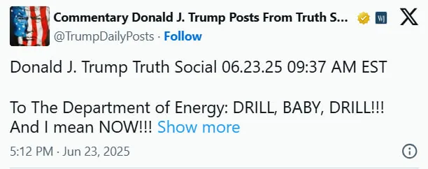 Трамп требует снизить цены на нефть и предупреждает: «Играете на руку врагу»