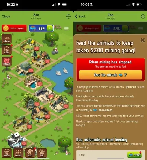 Гайд по игре Zoo: как заработать максимум токенов перед аирдропом мини-игры в телеграм