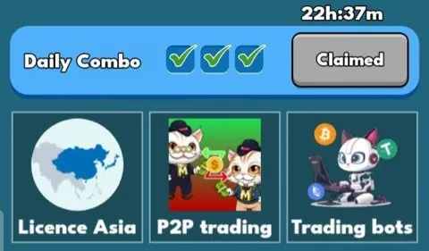 Комбо карты Cat gold miner на 22 ноября