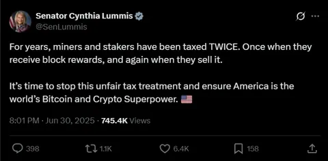 Поправка Ламмис к законопроекту Трампа может облегчить налоговую нагрузку на криптомайнеров