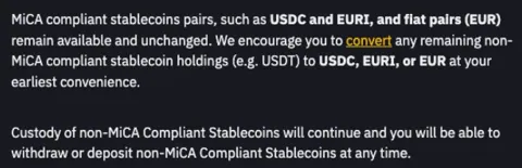 Разрешены ли переводы и хранение Tether USDt в Европе? Разъяснения ESMA