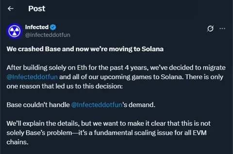 Вирусная Web3-игра «Infected» уходит с Base на Solana!