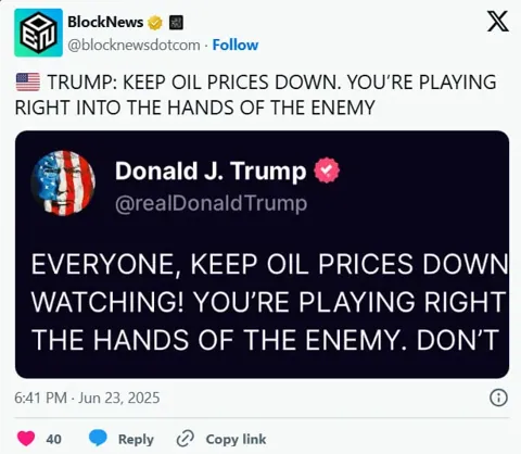 Трамп требует снизить цены на нефть и предупреждает: «Играете на руку врагу»