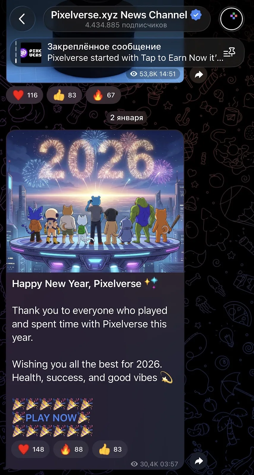 pixeltap by pixelverse daily combo 2 февраля