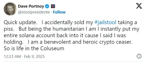 Дэйв Портной потерял $264 000 на мемкоине JAILSTOOL: что произошло?
