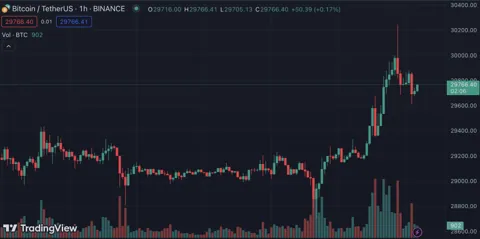 Биткоин попытался преодолеть уровень в $30 000