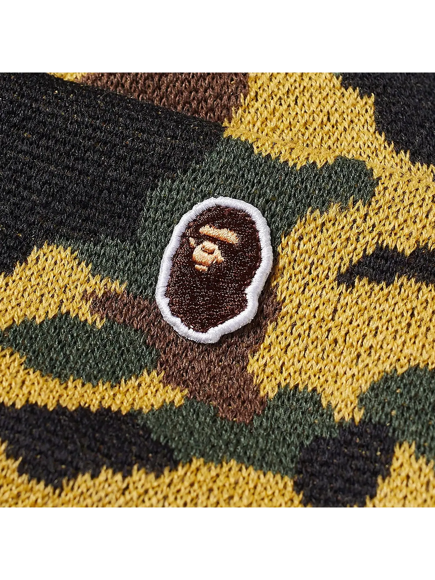 Вязаная кепка BAPE 1st Camo — изображение 2 из 2, зеленый