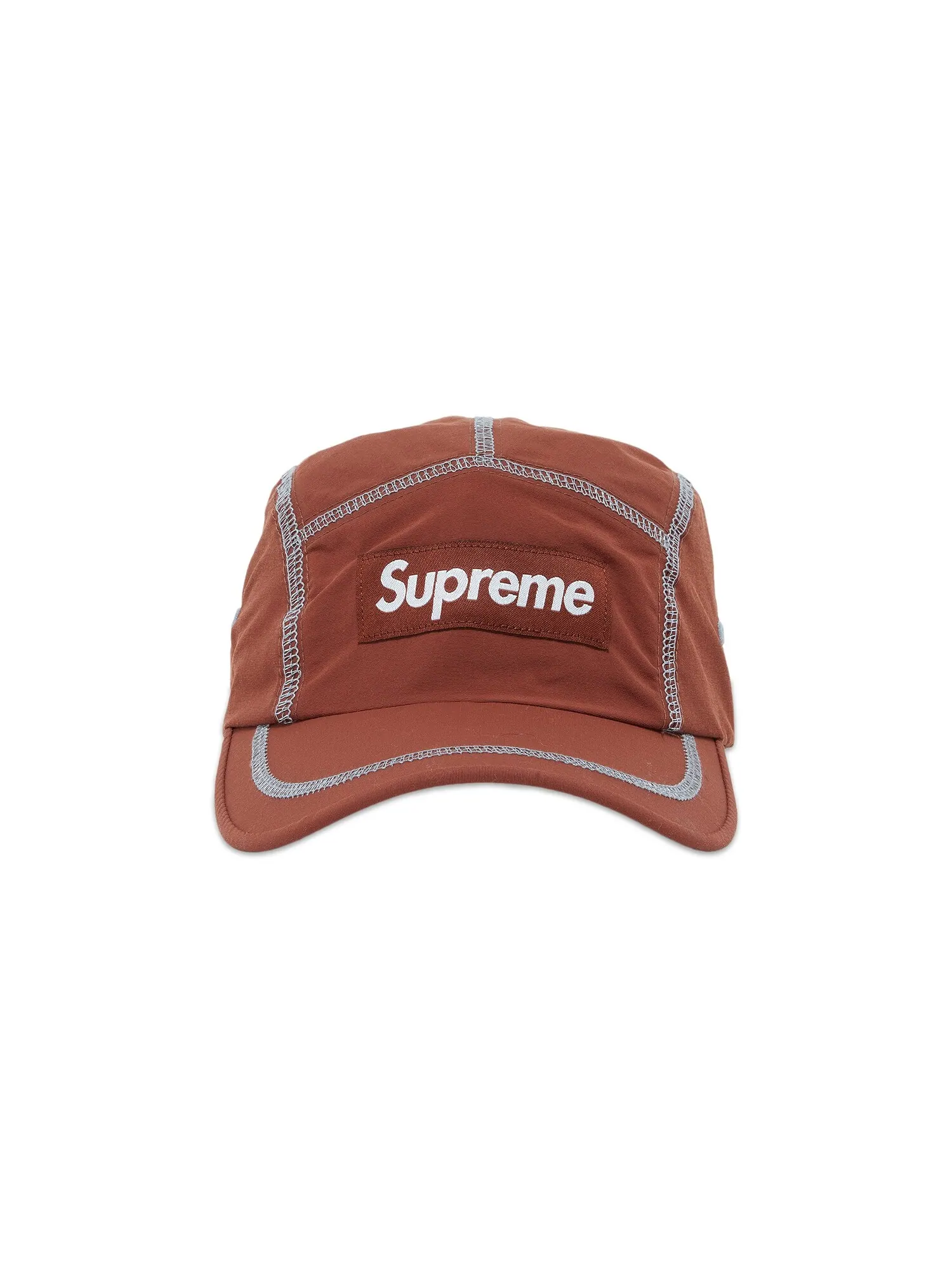 Кепка Supreme со светоотражающей строчкой — изображение 1 из 4, коричневый