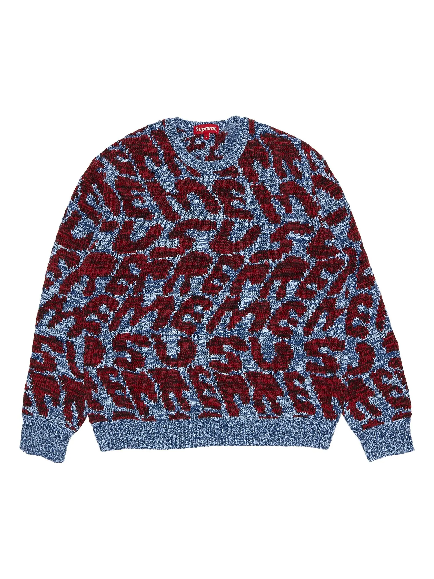 Наборный свитер Supreme Синий — изображение 1 из 3