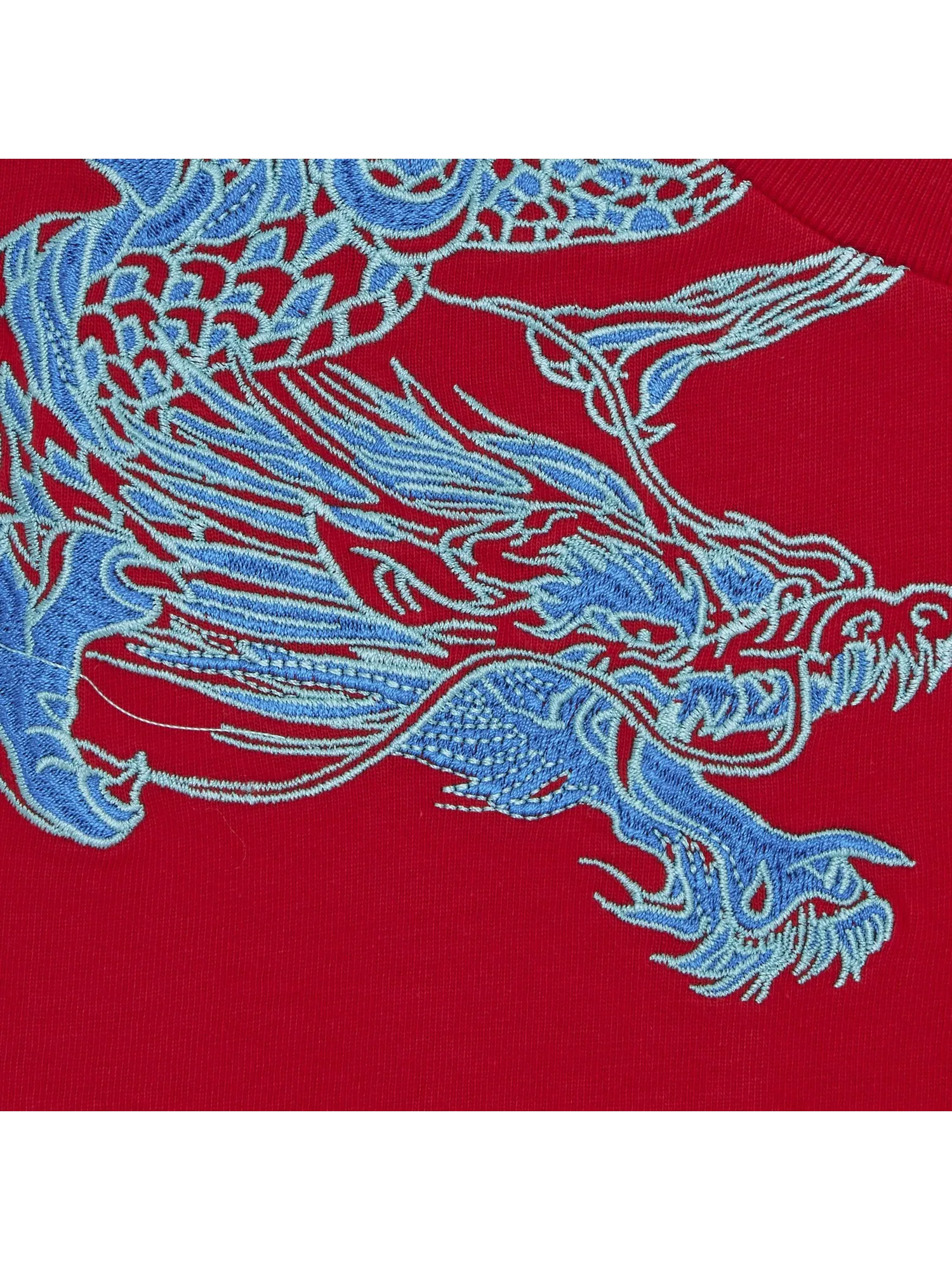 Топ с короткими рукавами и запахом Supreme Dragon — изображение 3 из 3, красный