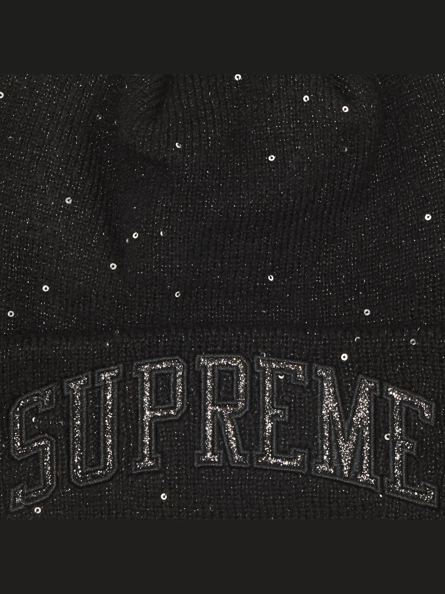 Шапка-бини Supreme x New Era Metallic Arc — изображение 3 из 3, черный