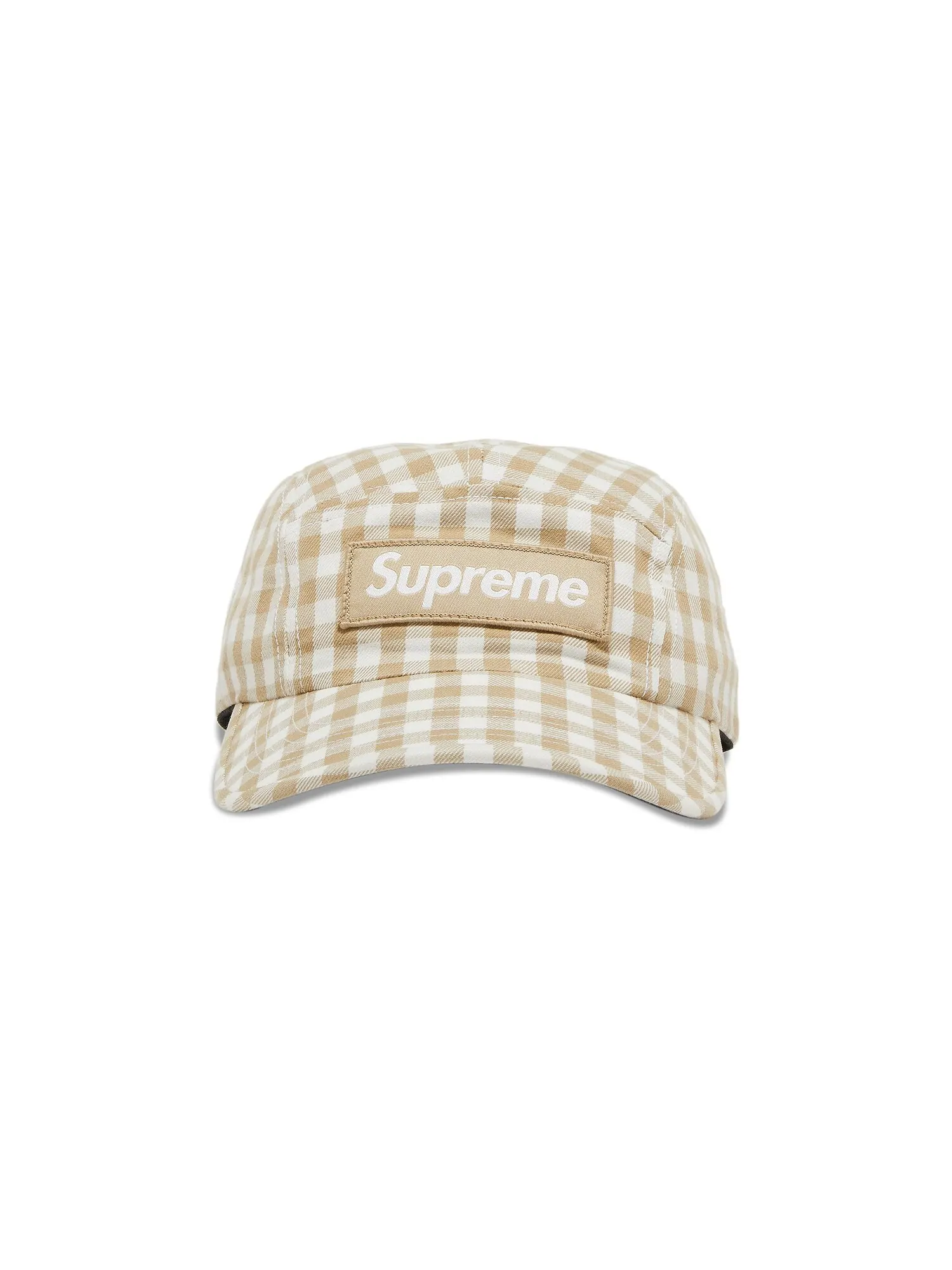 Кепка Supreme в клетку Тан — изображение 1 из 4, бежевый