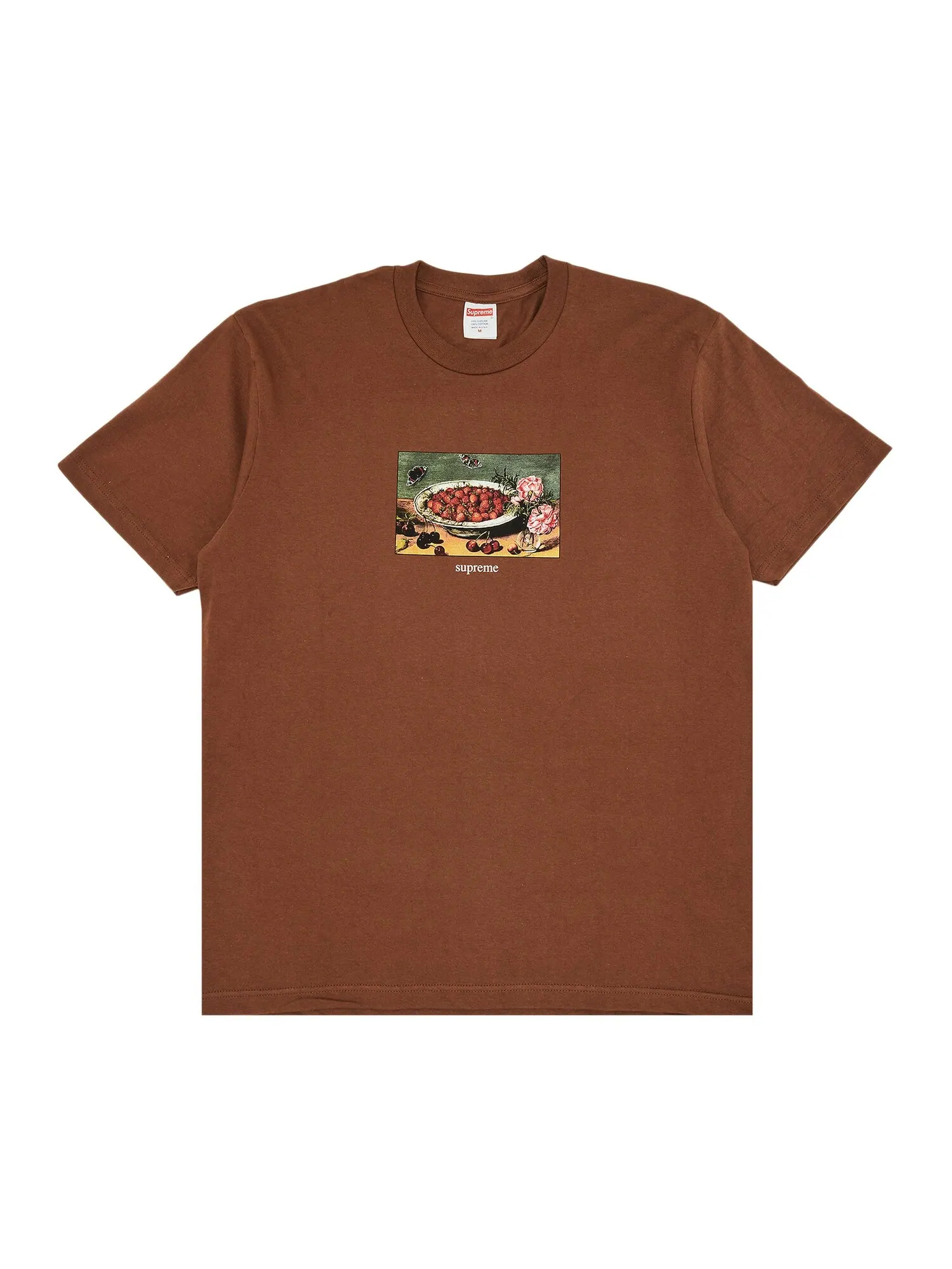 Футболка Supreme Strawberry — изображение 1 из 2, коричневый
