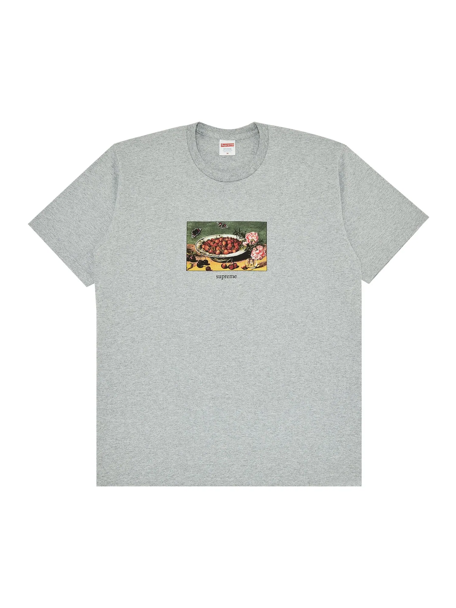 Футболка Supreme Strawberry Heather Grey — изображение 1 из 2, серый