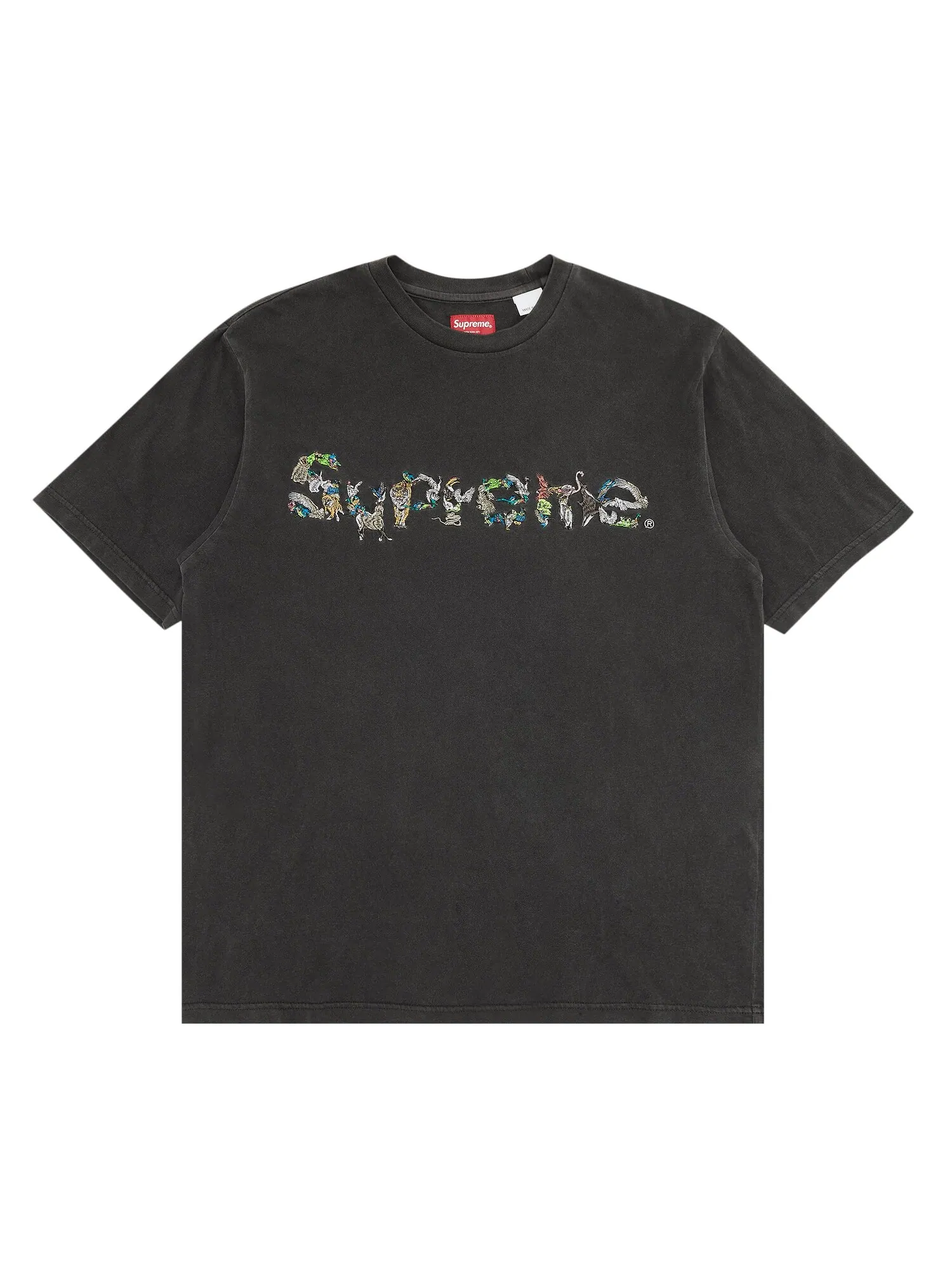 Топ с короткими рукавами Supreme Animal Kingdom — изображение 1 из 2, черный