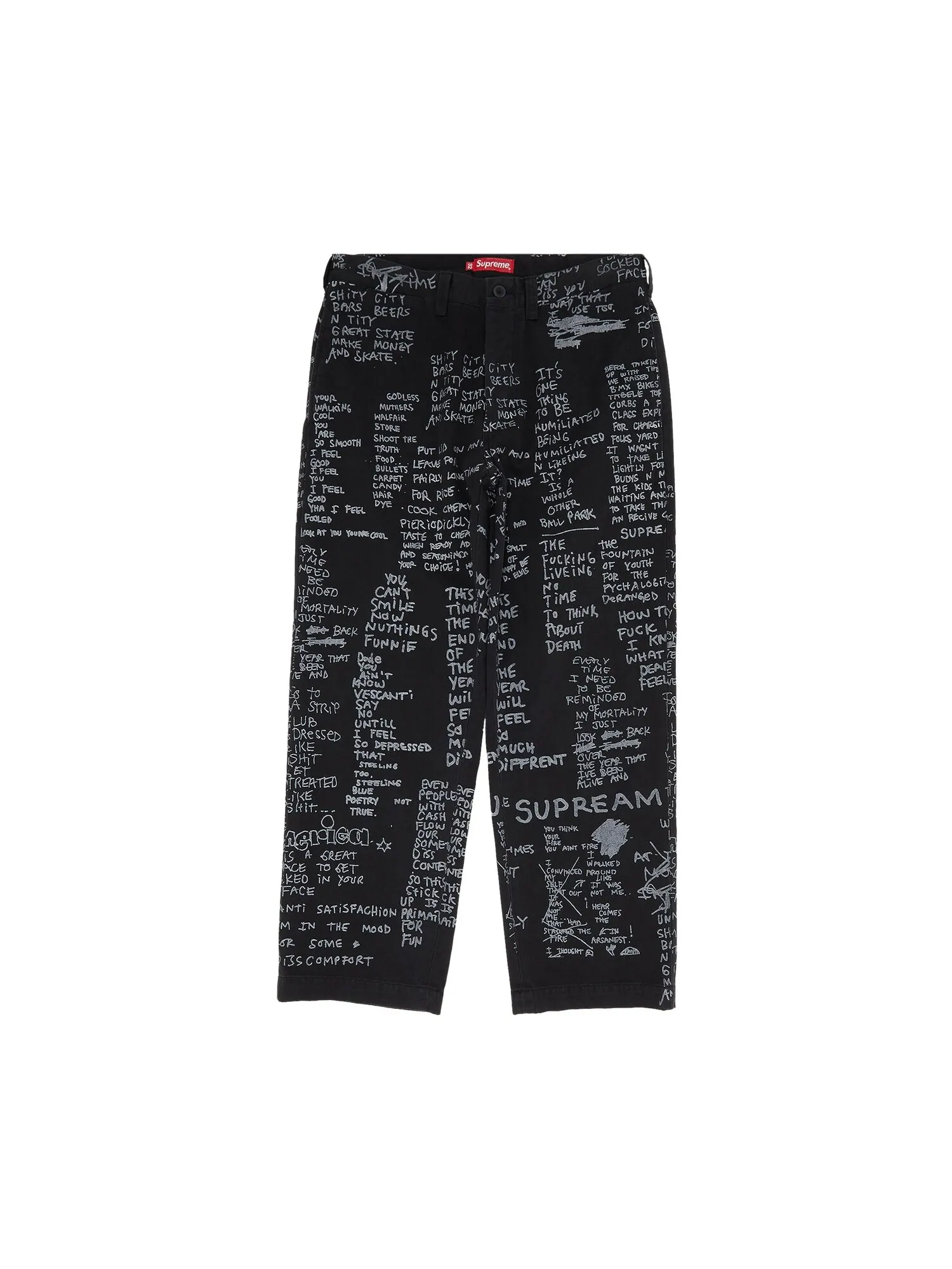 Брюки-чиносы Supreme Gonz Poems — изображение 1 из 3, черный