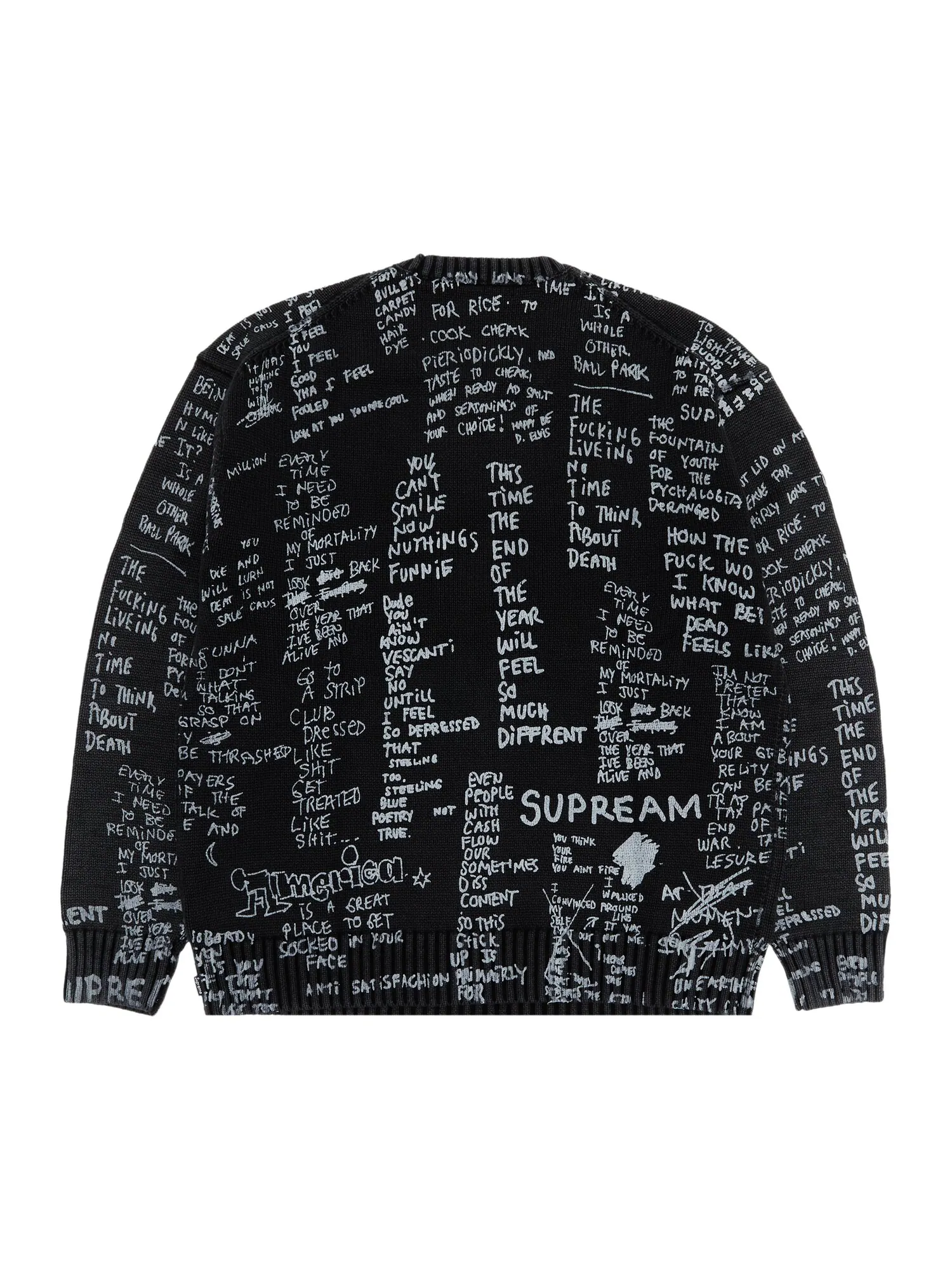 Свитер Supreme Gonz Poems Черный — изображение 2 из 3