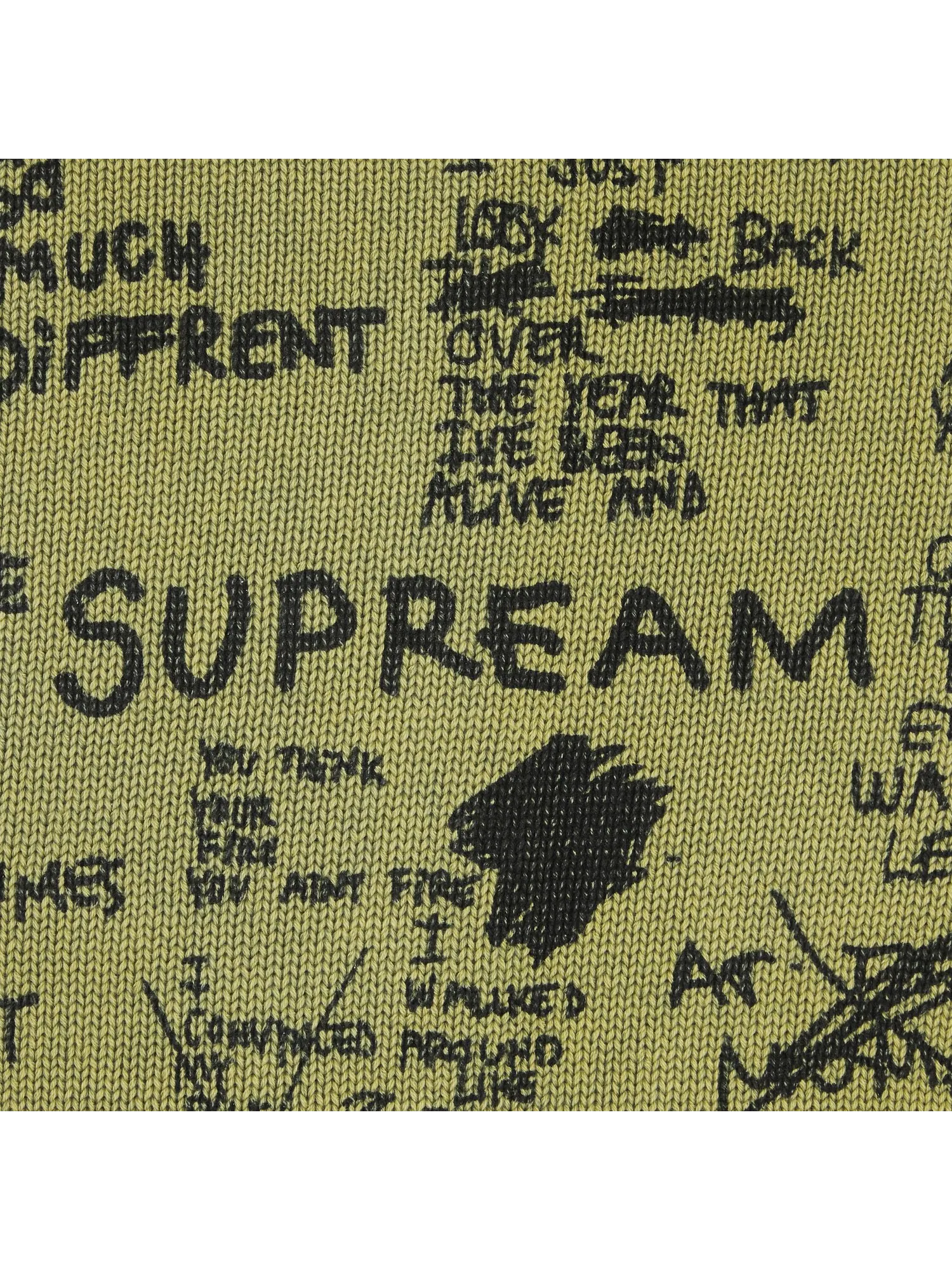 Свитер Supreme Gonz Poems Оливковый — изображение 3 из 3