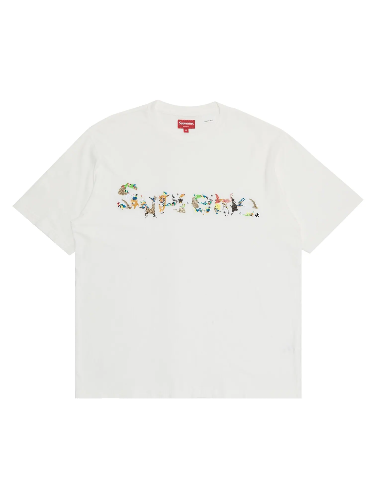 Топ с короткими рукавами Supreme Animal Kingdom — изображение 1 из 2, белый