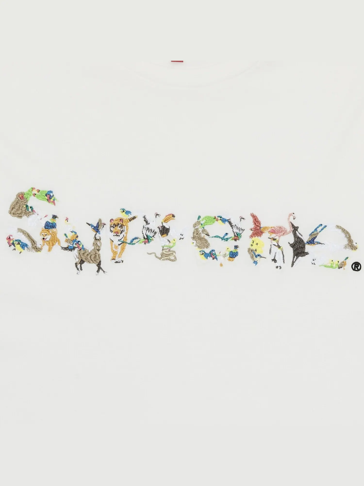 Топ с короткими рукавами Supreme Animal Kingdom — изображение 2 из 2, белый