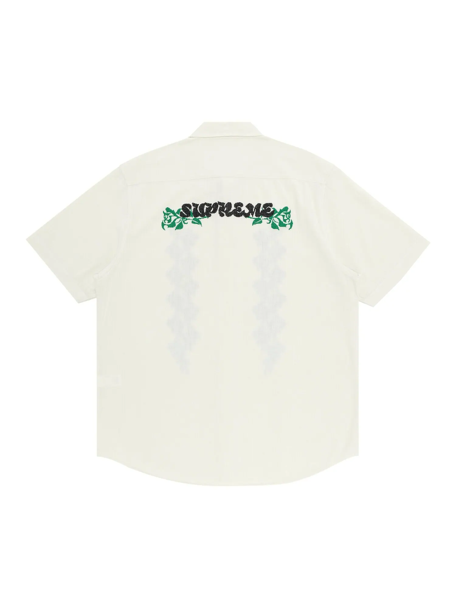Рубашка с короткими рукавами Supreme Needlepoint — изображение 2 из 3, белый