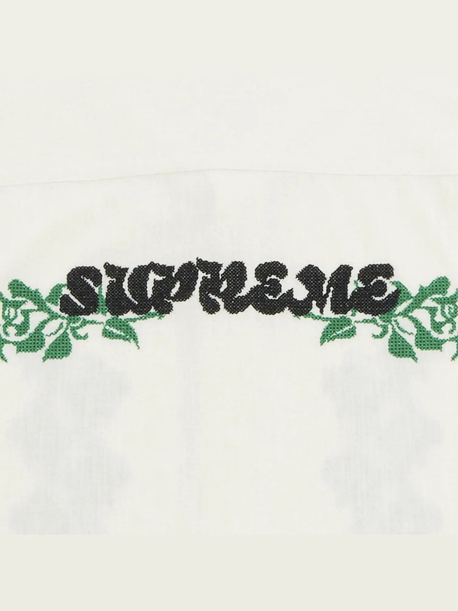 Рубашка с короткими рукавами Supreme Needlepoint — изображение 3 из 3, белый