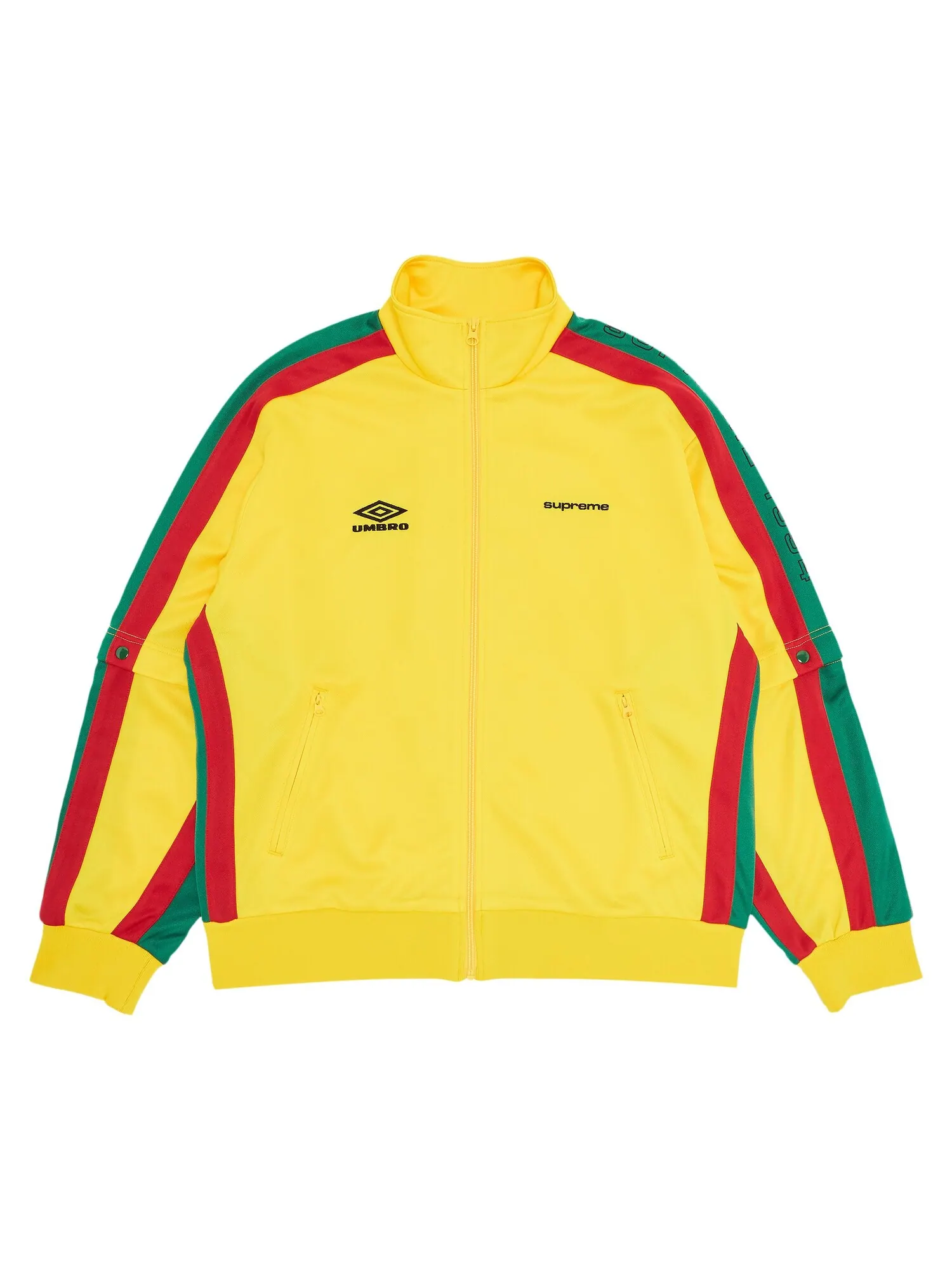 Куртка Supreme x Umbro на кнопках с рукавами — изображение 1 из 3, желтый