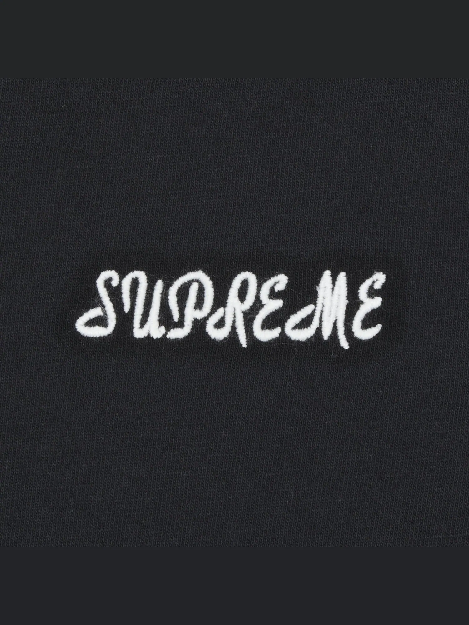 Топ с короткими рукавами Supreme Washed Script — изображение 2 из 2, черный