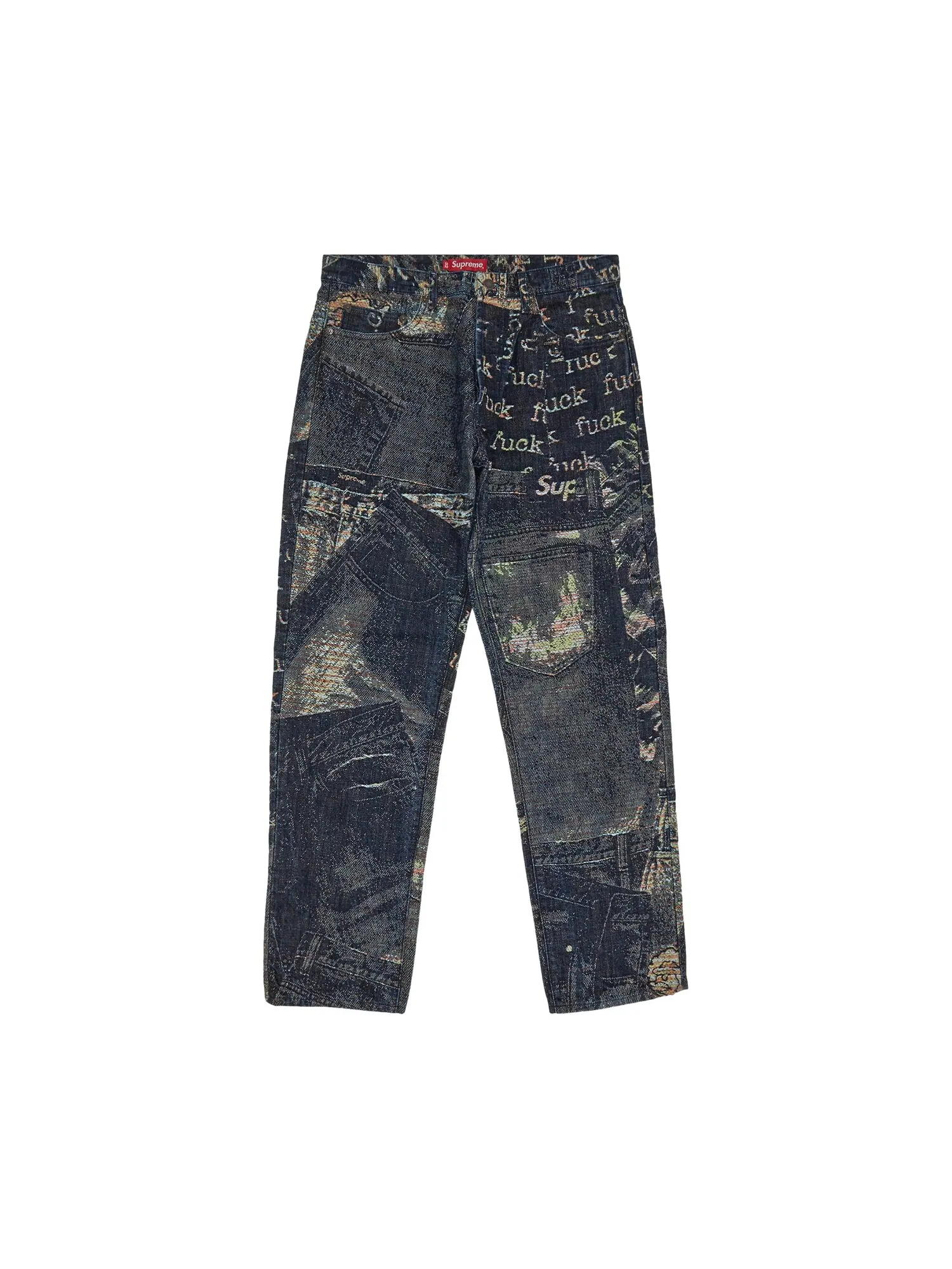 Джинсы Supreme Archive Denim жаккардовые стандартного цвета