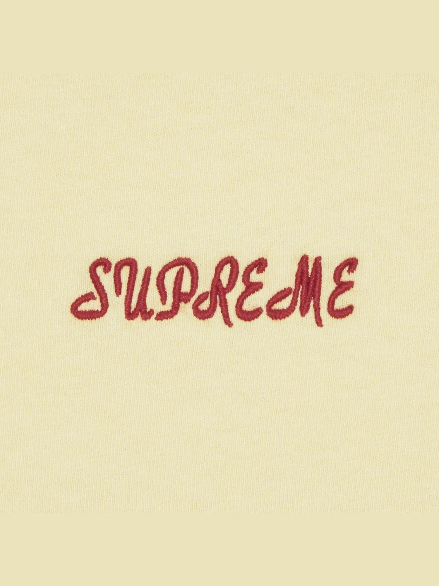 Топ с короткими рукавами Supreme Washed Script — изображение 2 из 2, желтый