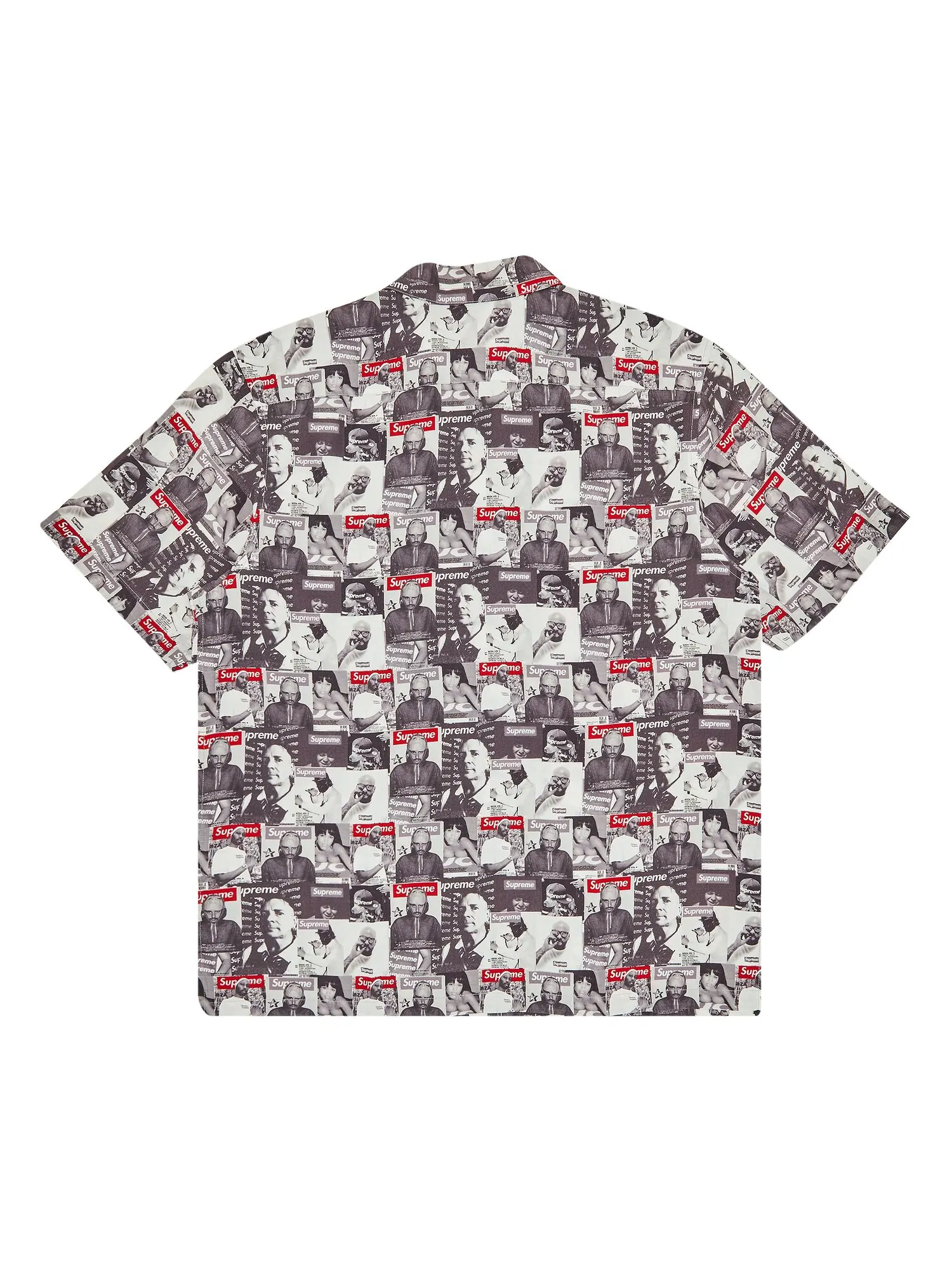Рубашка с короткими рукавами Supreme Magazine — изображение 2 из 3, серый