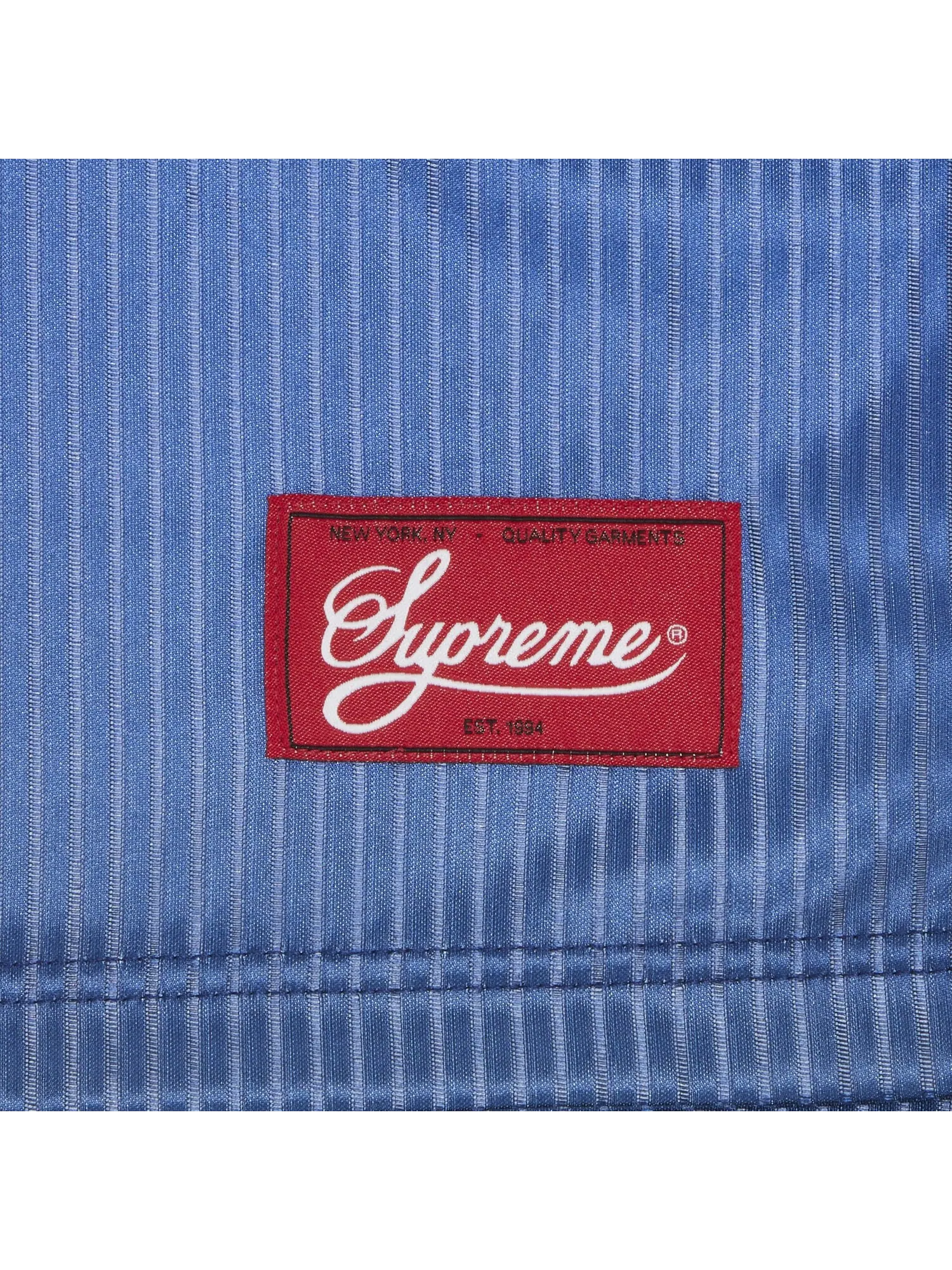 Мешковатые шорты Supreme в сетчатую полоску с градиентом — изображение 3 из 3, синий
