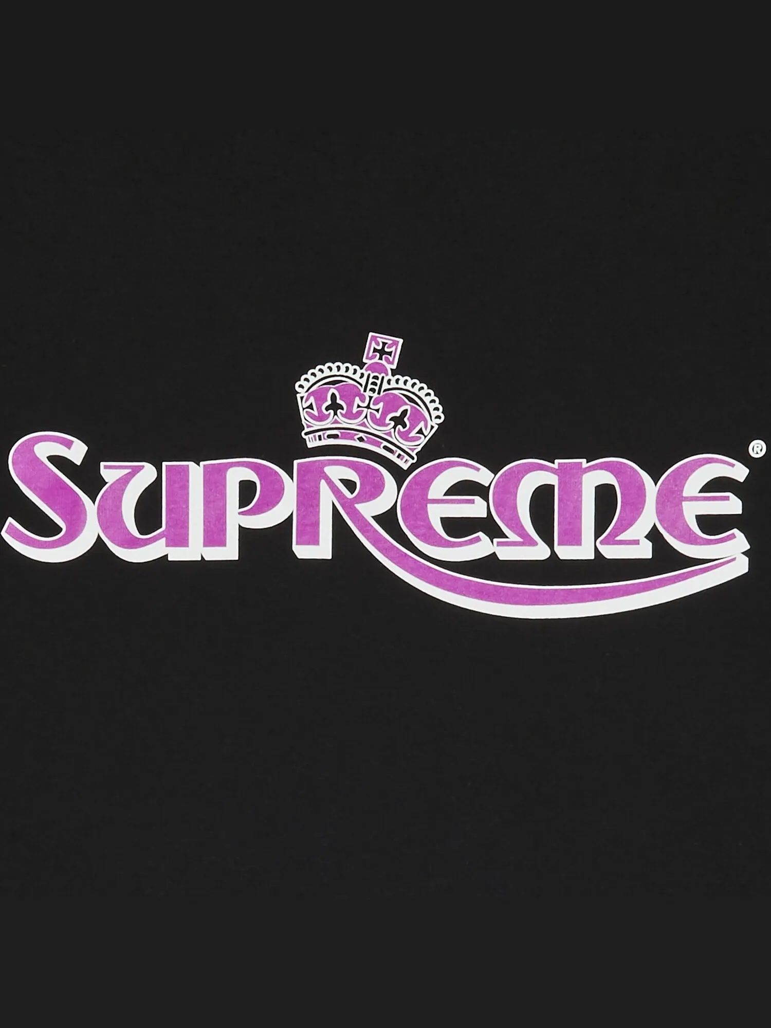Футболка Supreme Crown — изображение 2 из 2, черный