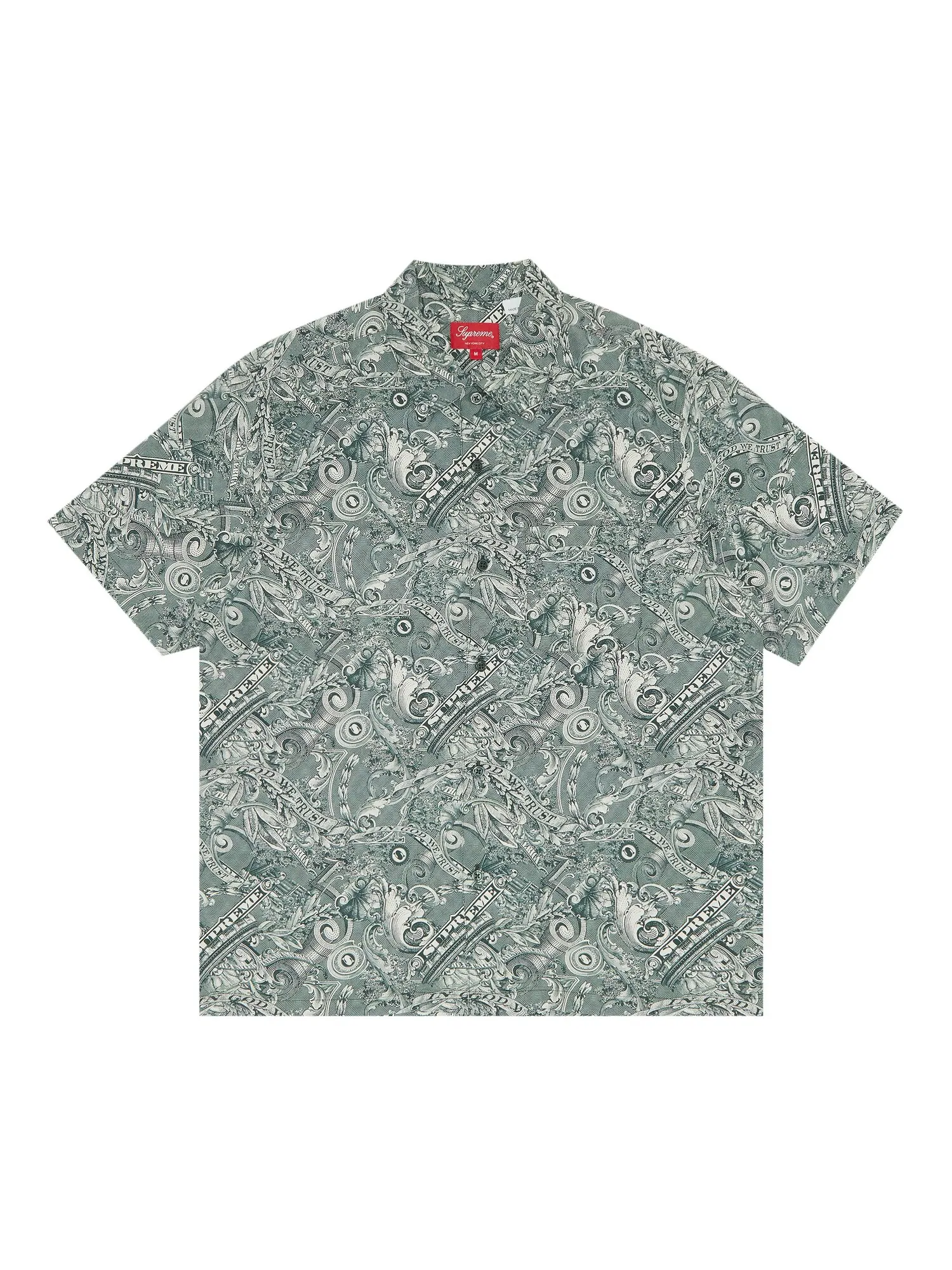 Рубашка с короткими рукавами Supreme Dollar — изображение 1 из 3, зеленый