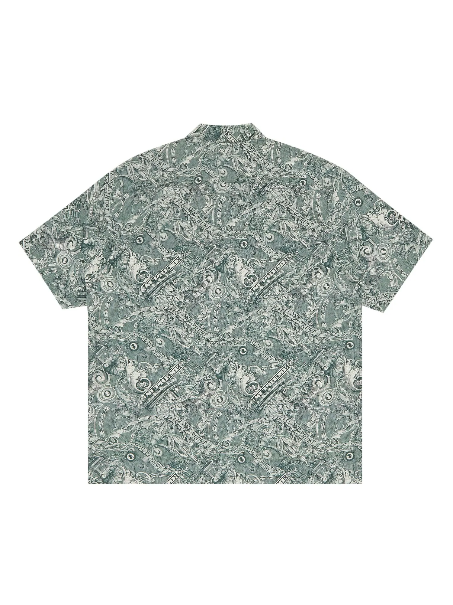 Рубашка с короткими рукавами Supreme Dollar — изображение 2 из 3, зеленый
