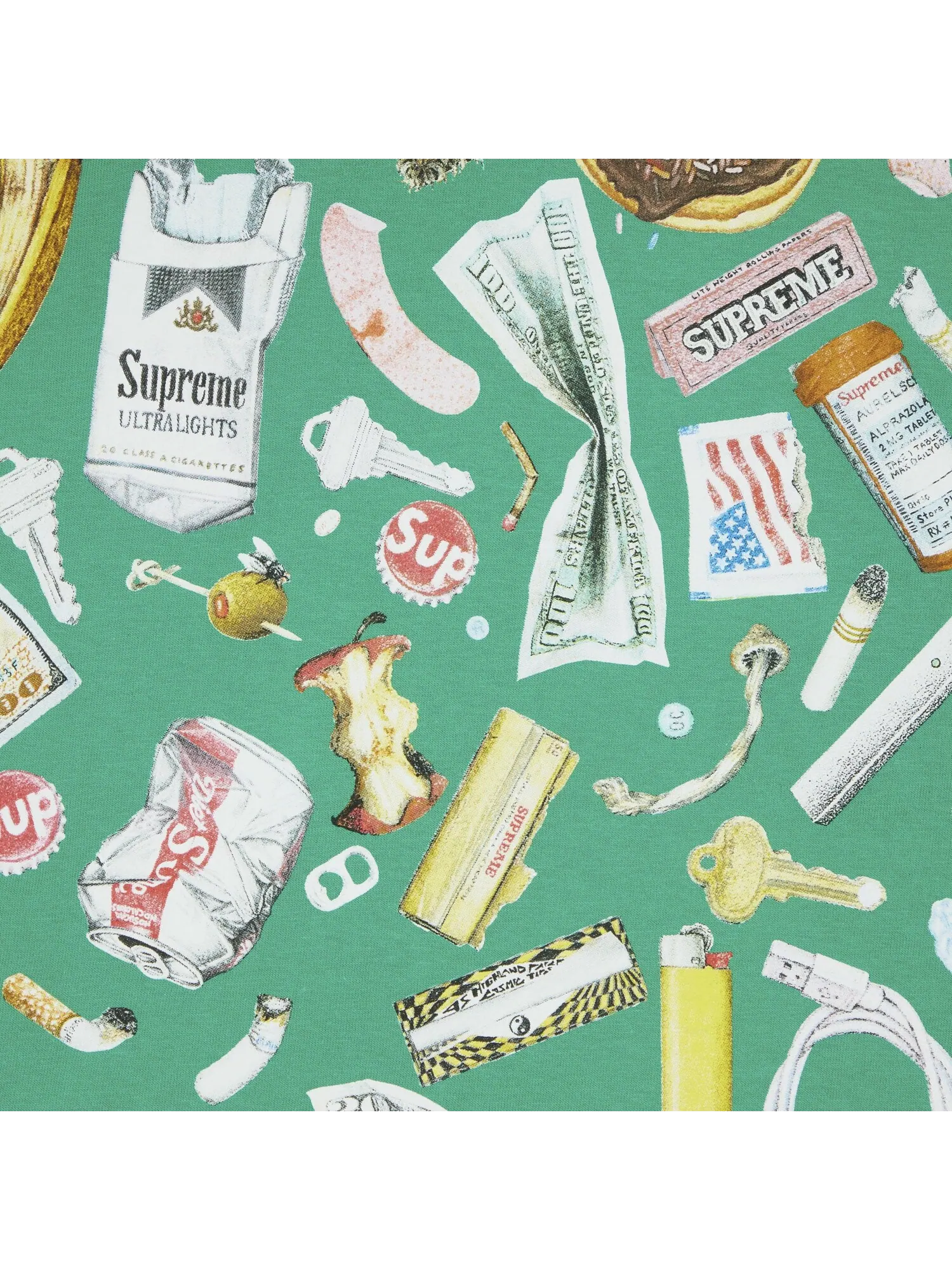 Футболка Supreme Trash — изображение 2 из 2, зеленый