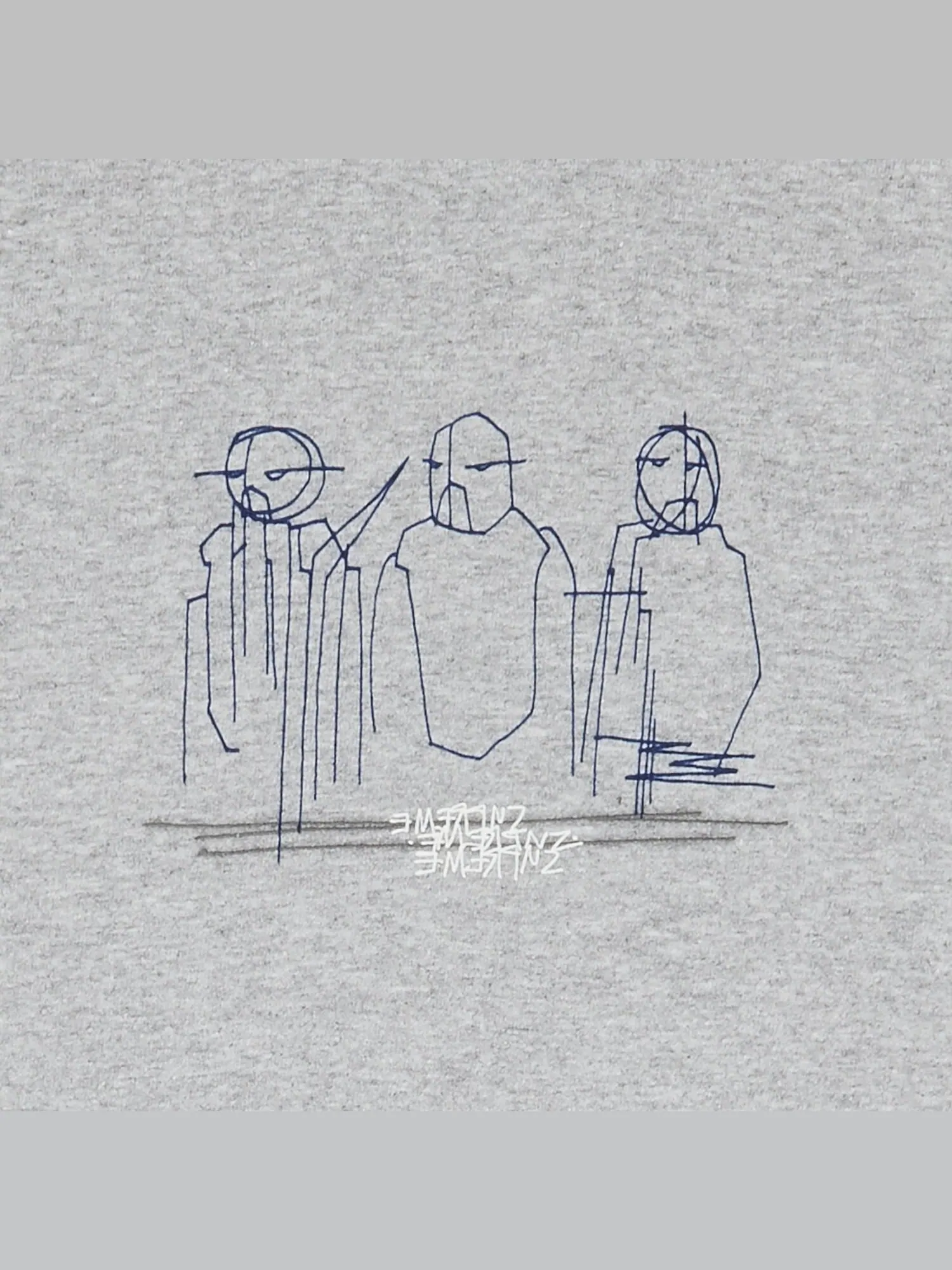 Футболка Supreme Three Kings Heather Grey — изображение 2 из 2, серый