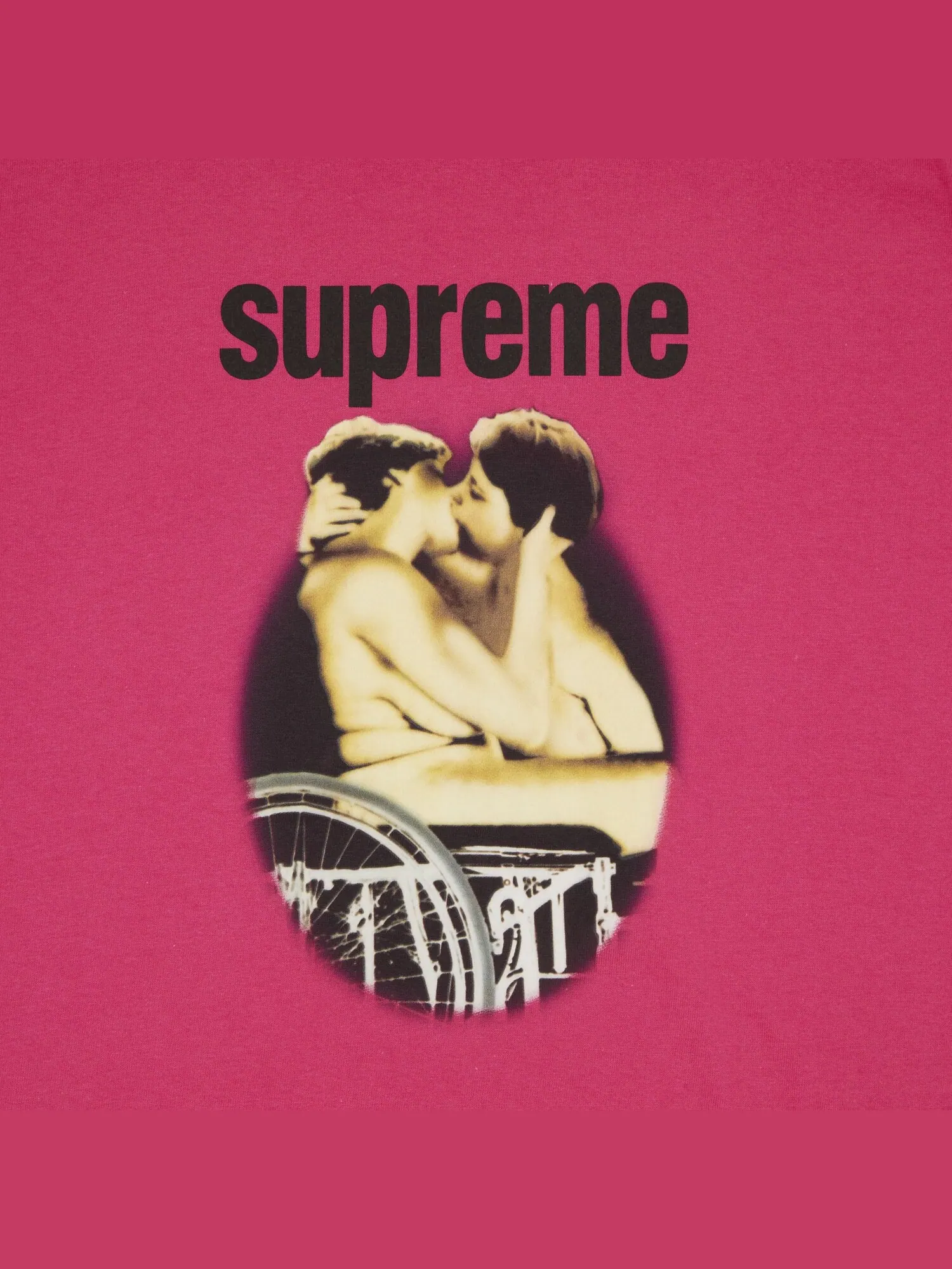 Футболка Supreme Kiss Розовая — изображение 2 из 2, розовый