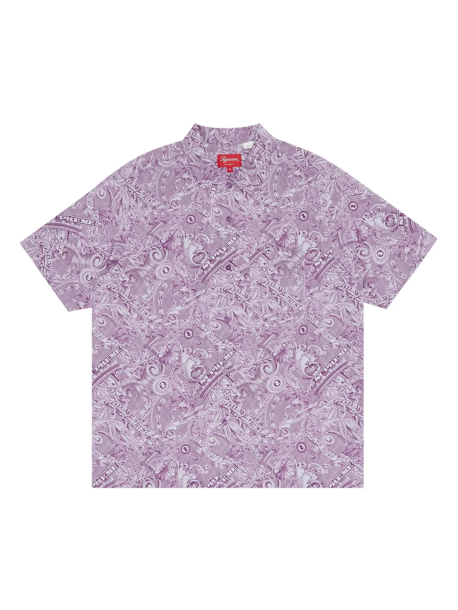 Рубашка с короткими рукавами Supreme Dollar — изображение 1 из 3, фиолетовый