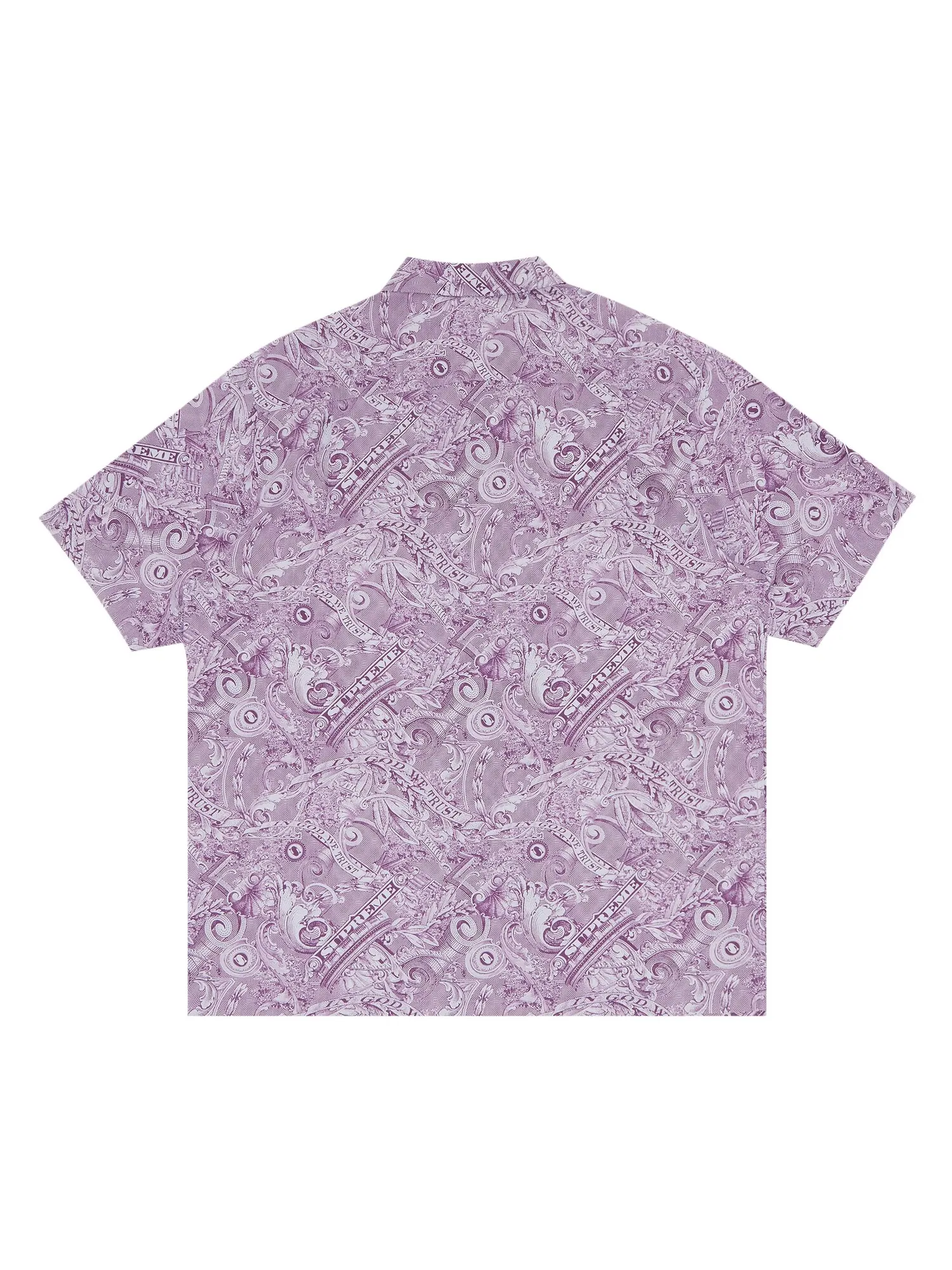 Рубашка с короткими рукавами Supreme Dollar — изображение 2 из 3, фиолетовый