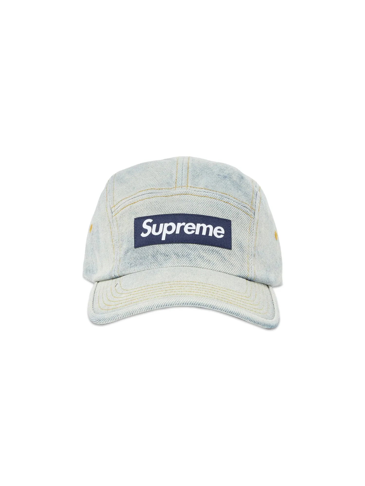 Кепка Supreme Denim Camp Dirty Indigo — изображение 1 из 4, индиго
