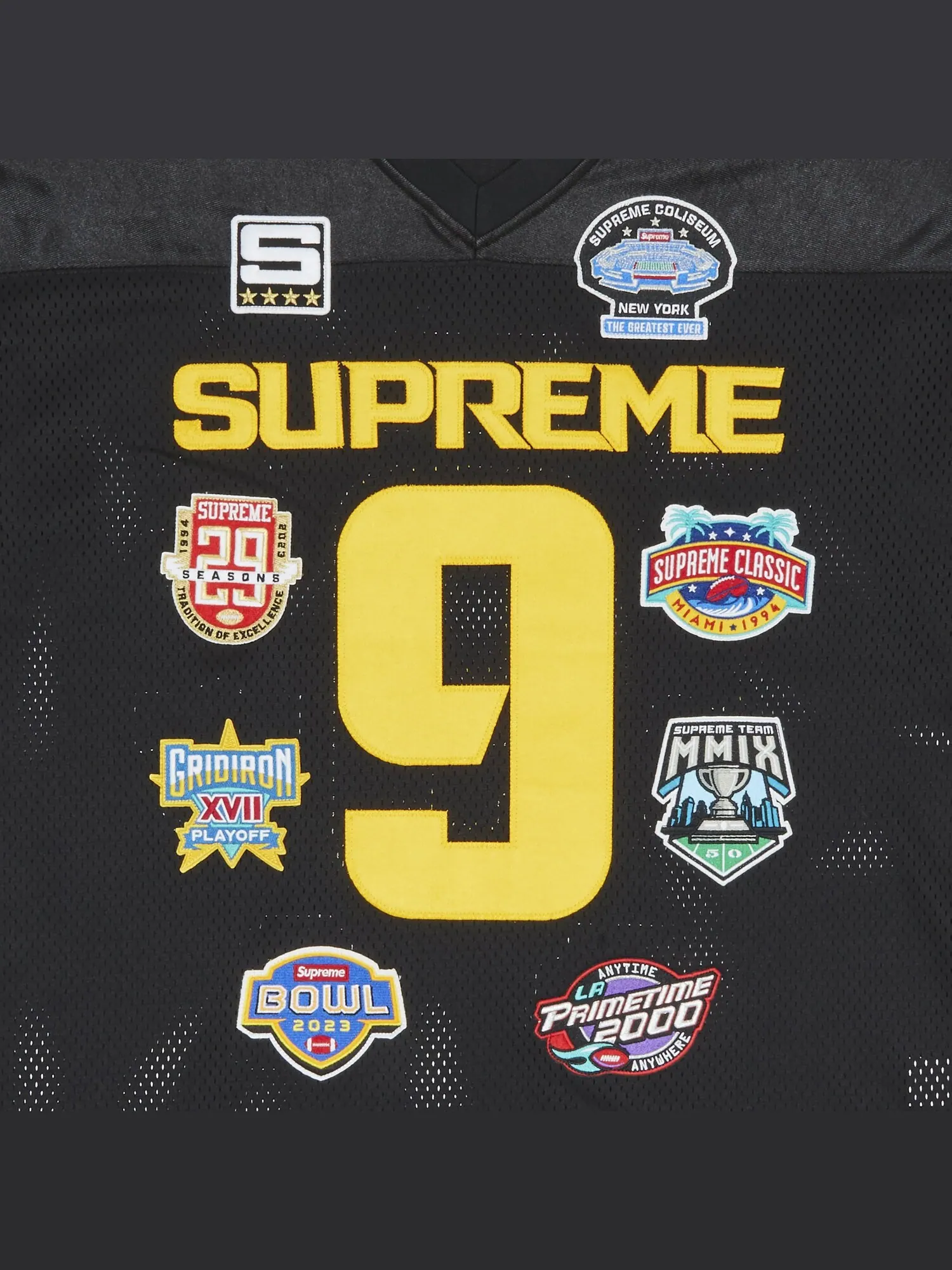 Футбольная майка с вышивкой Supreme Championships — изображение 3 из 3, черный
