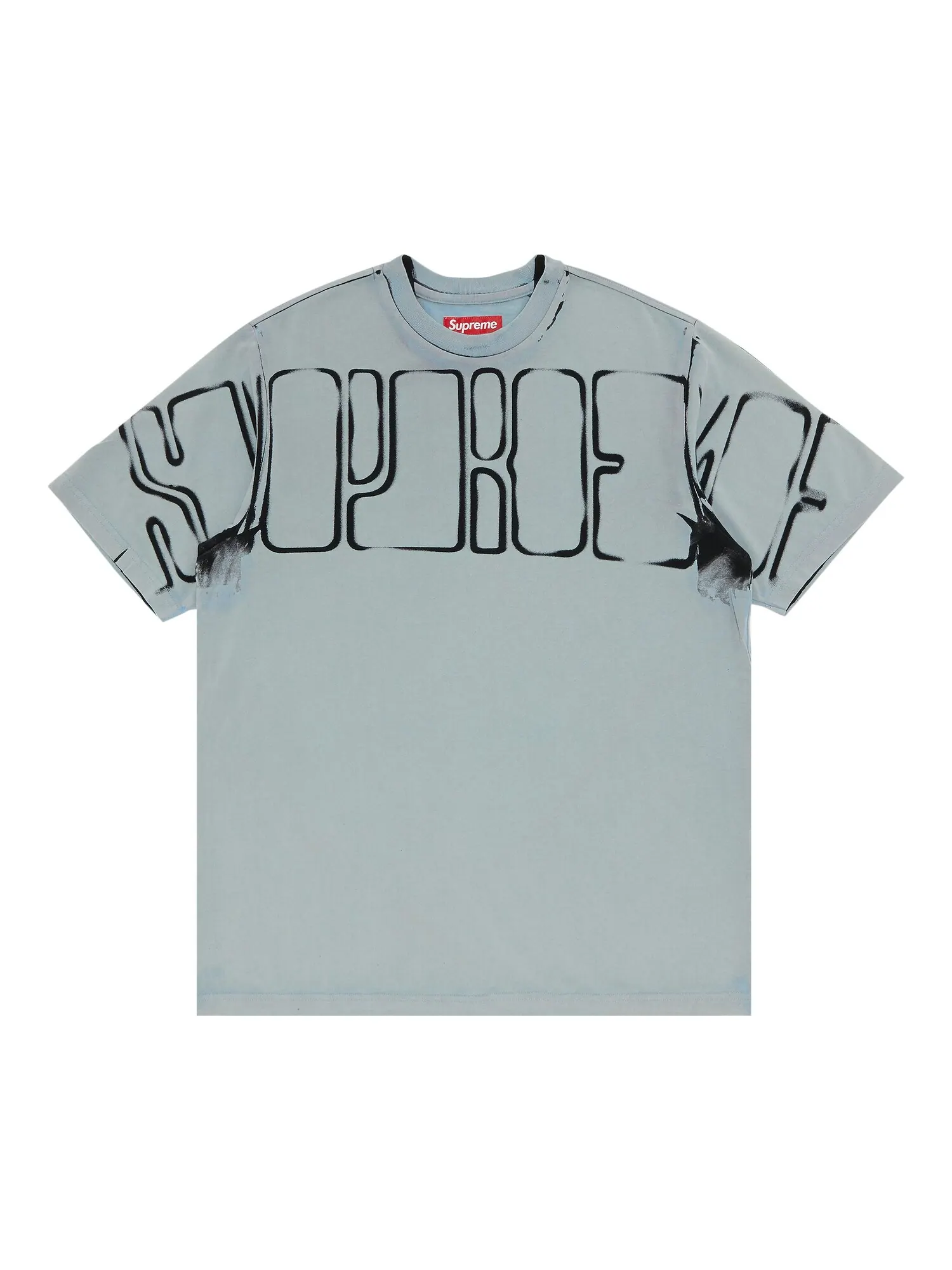 Топ с короткими рукавами Supreme Overprint Knockout — изображение 1 из 3, серый