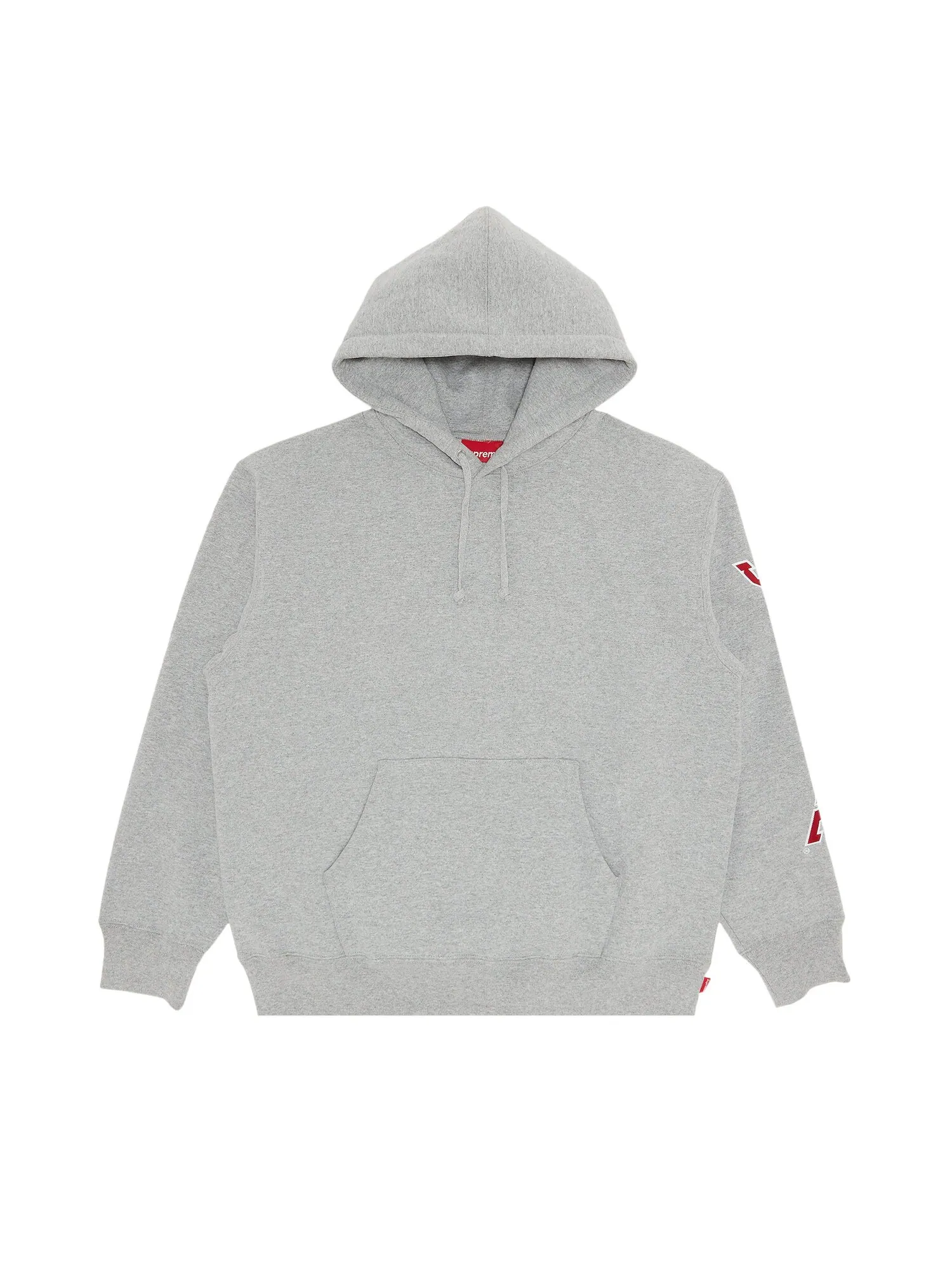 Толстовка с капюшоном и рукавами Supreme — изображение 1 из 3, серый