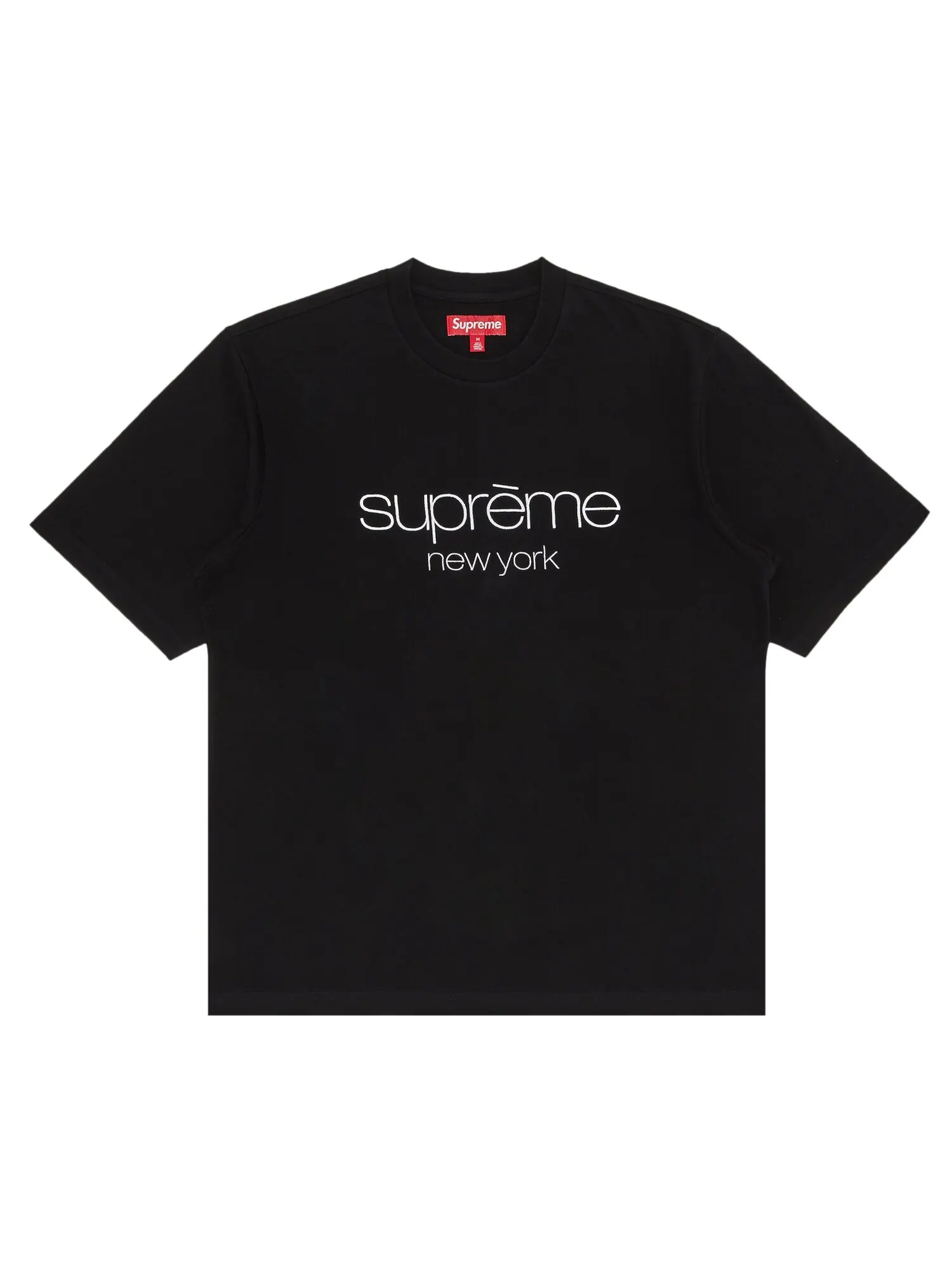 Топ с короткими рукавами и логотипом Supreme Classic — изображение 1 из 2, черный