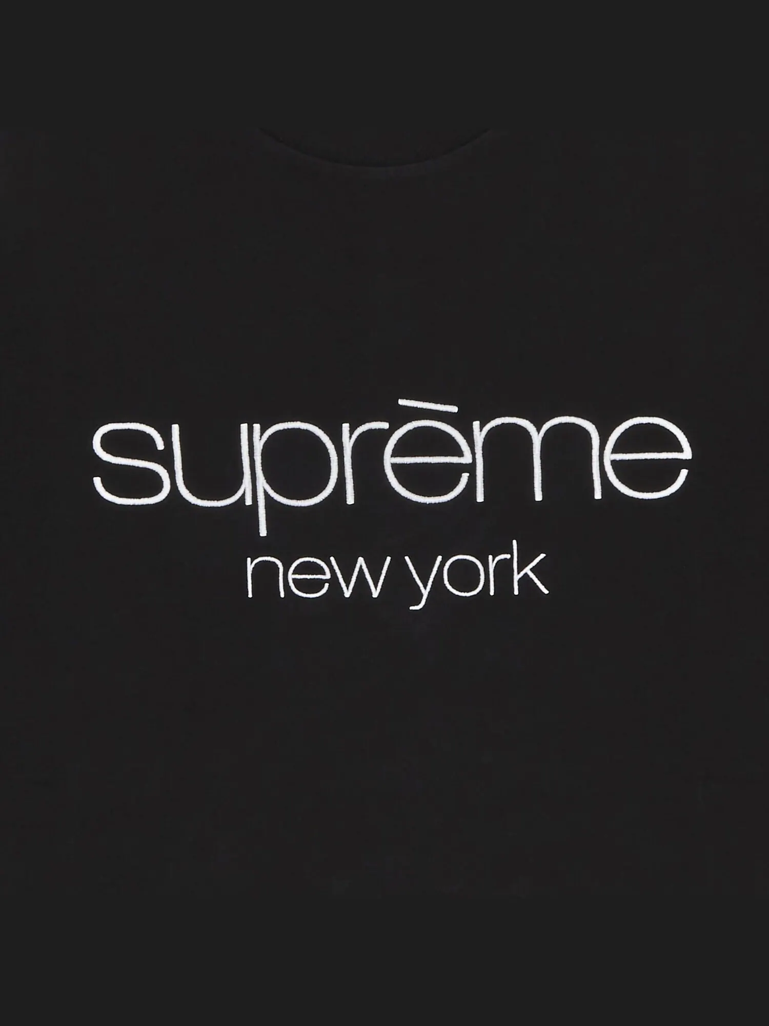 Топ с короткими рукавами и логотипом Supreme Classic — изображение 2 из 2, черный