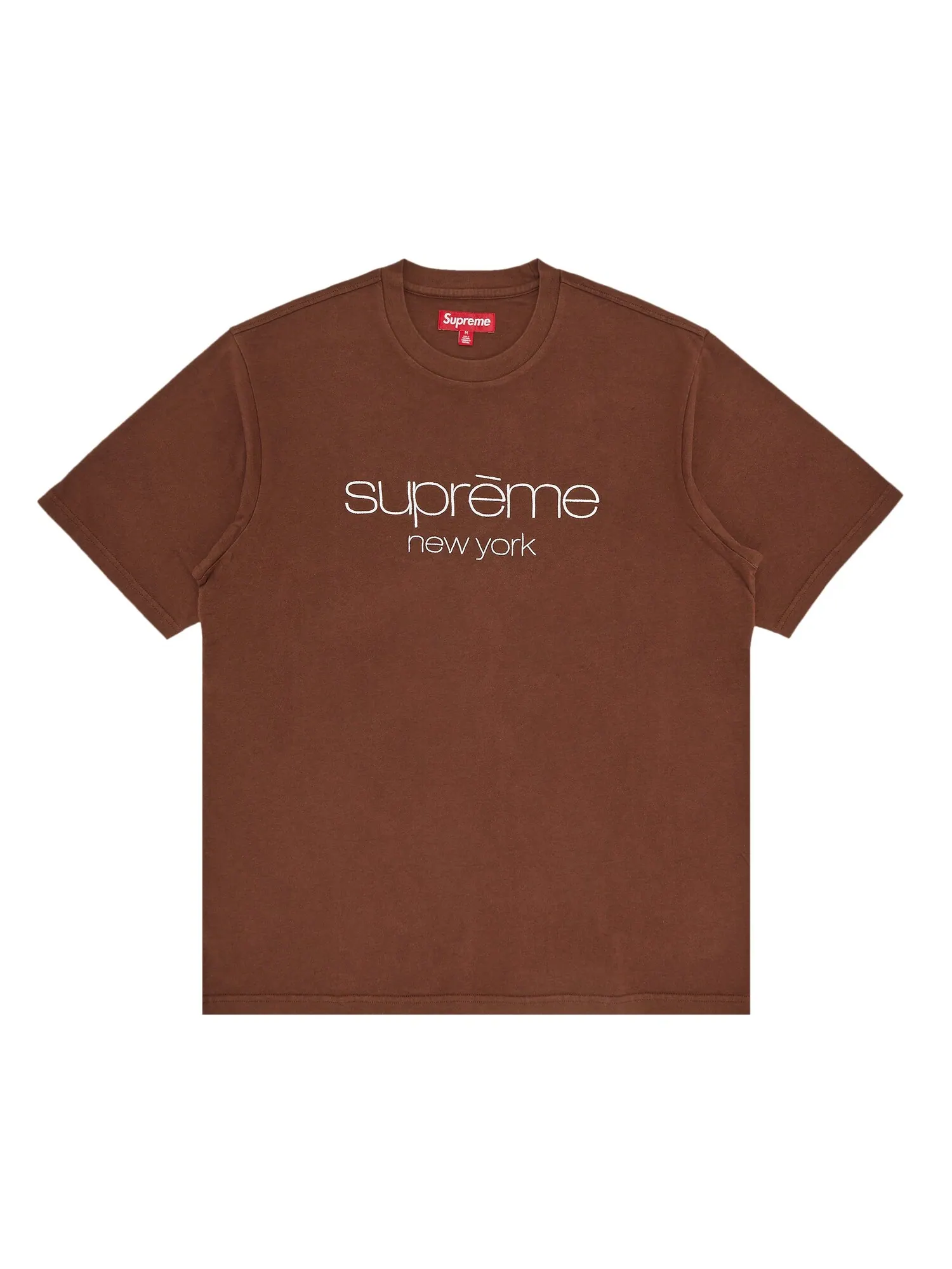 Топ с короткими рукавами и логотипом Supreme Classic — изображение 1 из 2, коричневый